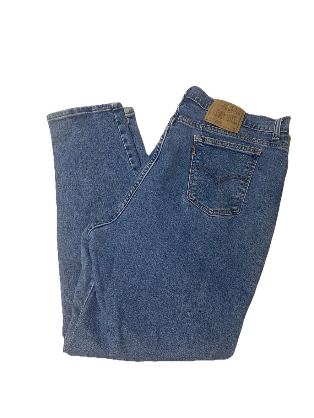 Vintage Levi’s 922 Women’s Orange Tab Tapered Mom Jeans Size 38/31 Made In USA